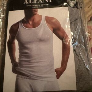 Alfani 4 pack combed cotton ribbed tanks grey heather